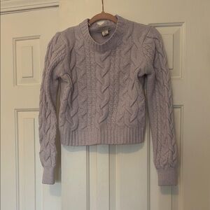 Cable Knit Sweater - Lavender